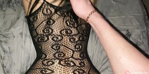 Sex with 18 year old teen in stockings and nice lingerie! POV!